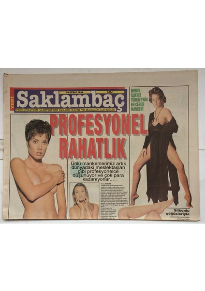 Saklambaç Gazetesi 22 Şubat 1994 - Dostlukları Kıskandırıyor GZ7635