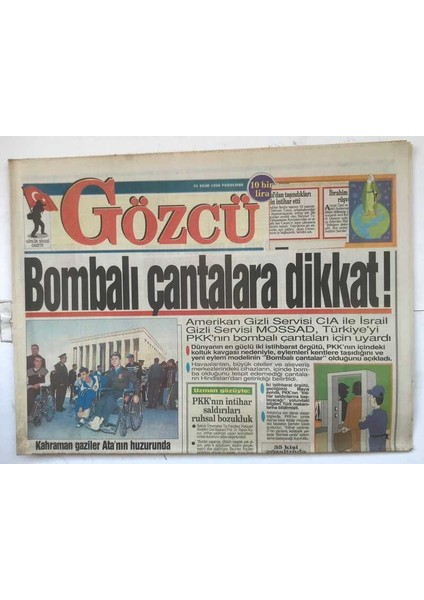 Gözcü Gazetesi 31 Ekim 1996 - Erbakan , Çillerden 10 Milyar Lira Istiyor GZ7852