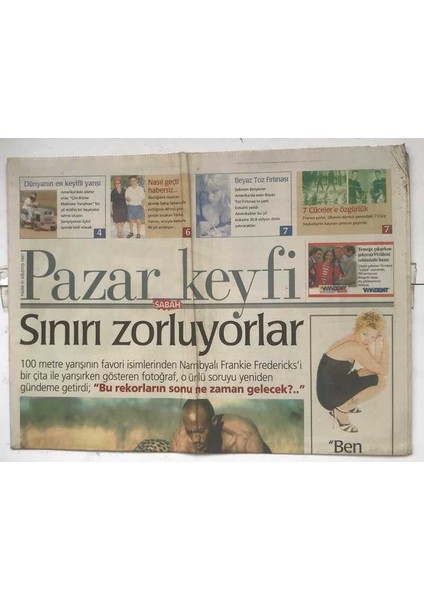 Sabah Pazar Keyfi Gazetesi 31 Ağustos 1997 - Clintonı Para Için Sattılar GZ8638