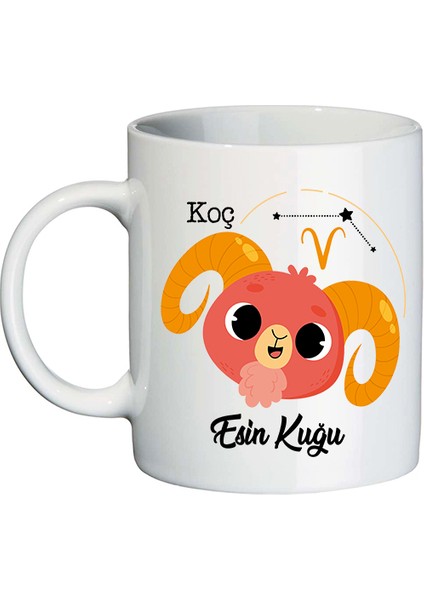 Koç Burcuna Hediye Isimli Kupa Bardak