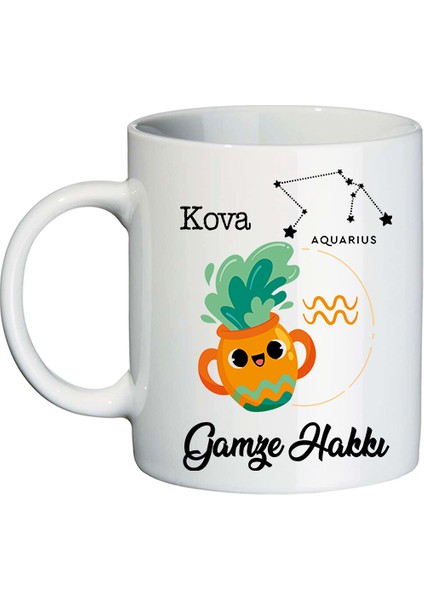 Kova Burcuna Hediye Isimli Kupa Bardak