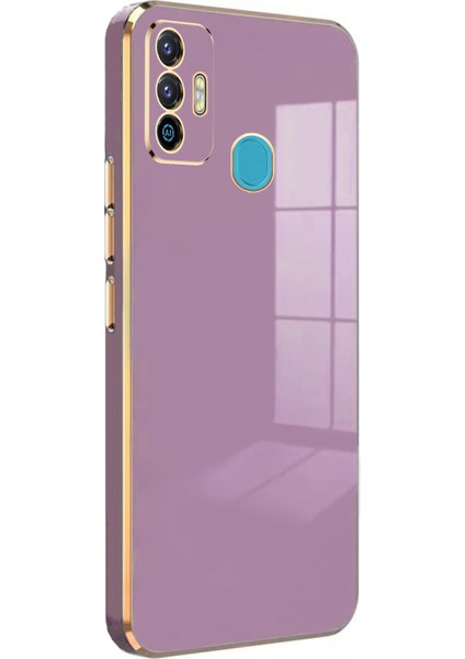 Tecno Spark 7t Kılıf Olive Plated Lila