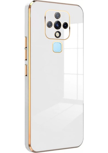 Tecno Camon 16 Kılıf Olive Plated Beyaz