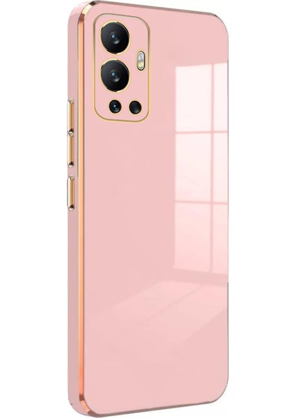 Infinix Hot 12 Kılıf Olive Plated Pembe