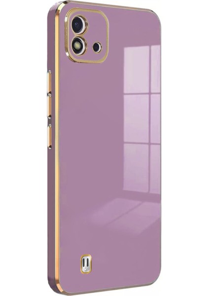 Realme C11 2021 Kılıf Olive Plated Lila