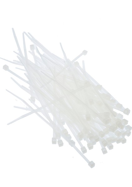 Kablo Bağı Cırt Kelepçe 100 mm x 2.5 mm Beyaz 50 Adet