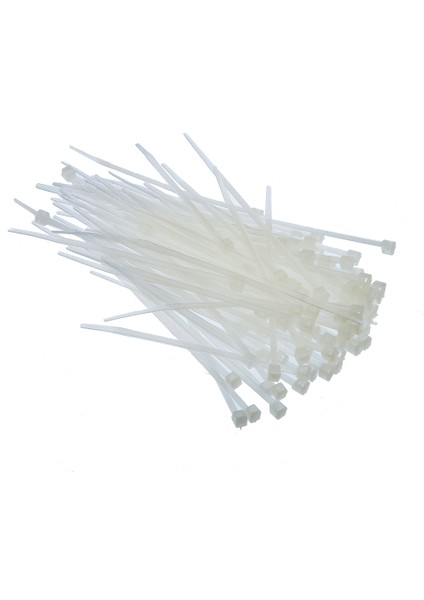 Kablo Bağı Cırt Kelepçe 100 mm x 2.5 mm Beyaz 50 Adet