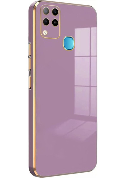 Infinix Hot 10T Kılıf Olive Plated Lila