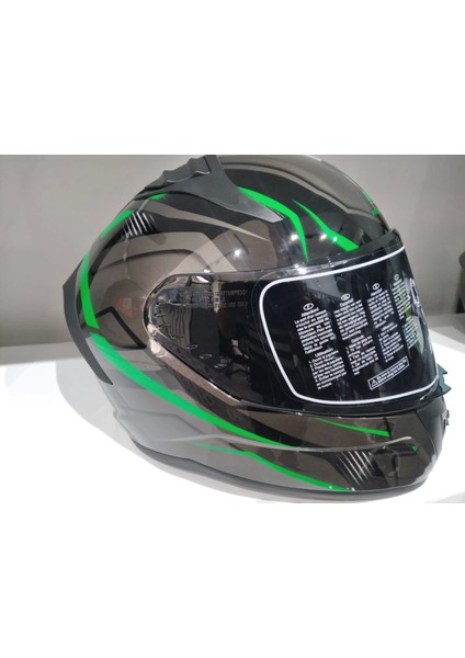 Kask Mts Pro 801 Lead Güneş Gözlüklü Green