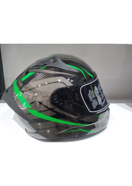 Kask Mts Pro 801 Lead Güneş Gözlüklü Green