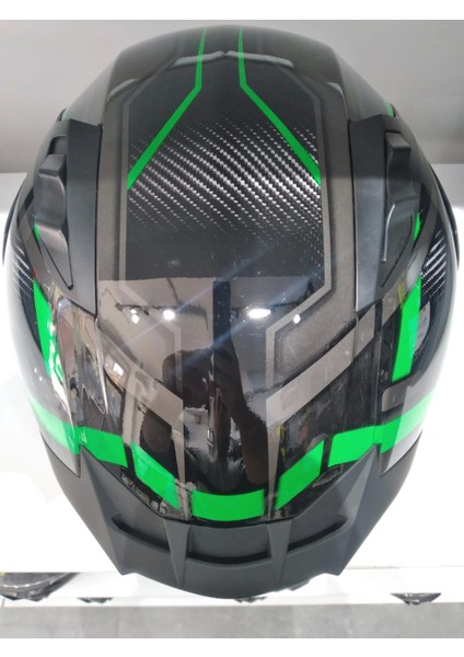 Kask Mts Pro 801 Lead Güneş Gözlüklü Green