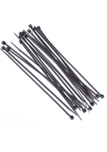 Kablo Bağı Cırt Kelepçe 140 mm x 2.5 mm Siyah 20 Adet