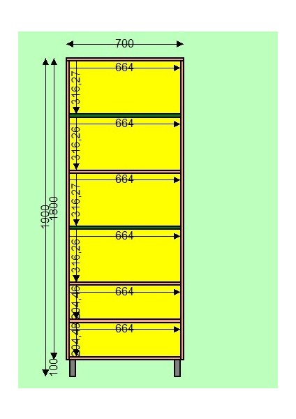 BGR Mobilya Defne-Ahşap -Beyaz Kapaklı Raf Detaylı Kitaplık