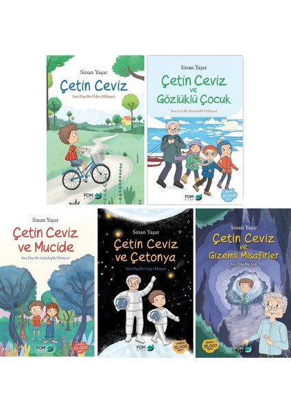 Çetin Ceviz Serisi 5 Kitap Set - Sinan Yaşar