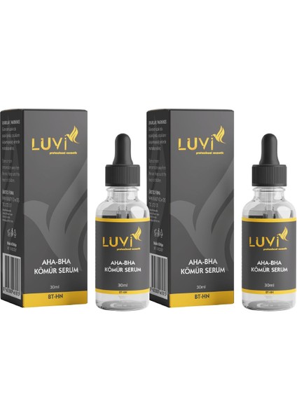 Aha Bha Cilt Kusurları Karşıtı Siyah Serum Peeling Etkili 2 Li Set (30ml+30ml)