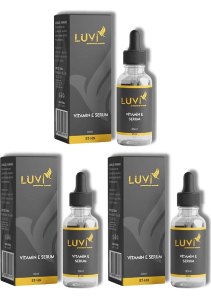 E Vitamini Nemlendiricili Cilt Bakım Serumu 3 Lü Set 30ml+30ml+30ml
