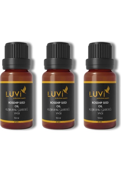 Kuşburnu Çekirdeği Yağı 3 Lü Set (50ml+50ml+50ml)