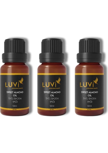 Tatlı Badem Yağı 3 Lü Set (50ml+50ml+50ml)