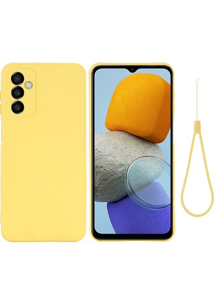 Samsung Galaxy M23 Için 5G/F23 5g Hassas Kesimler Şok Geçirmez Sıvı Silikon Kasa Yumuşak Mikrofiber Astar Kabuğu Kayış Sarısı (Yurt Dışından) fiyatları