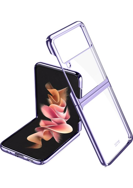 Samsung Galaxy Z Flip3 Için Şok Geçirmez Elektrapılaşma Katlanır Sert Pc Telefon Kabuğu Cep Telefon Torbası Kılıfı (Yurt Dışından) fiyatları