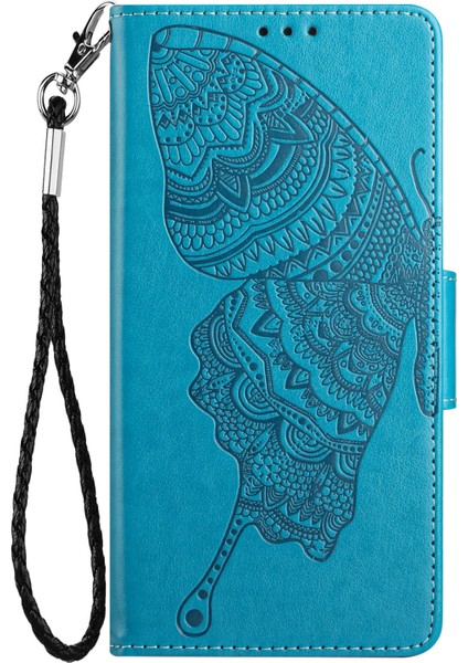 Samsung Galaxy Galaxy A31 Şok Geçirmez Folio Flip Kapak Kelebek Çiçeği Baskılı Telefon Kasası Için Çizik Dirençli Cüzdan (Yurt Dışından)