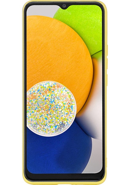 Samsung Galaxy A03 Için (164.2 x 75.9 x 9.1mm) Mikrofiber Astar Çizilmeye Dayanıklı Yumuşak Sıvı Silikon Telefon Kasası Kapak (Yurt Dışından)