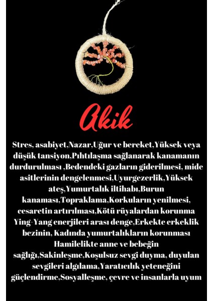 Sertifikalı Akik Doğal Taş El Yapımı Duvar Süsü & Araba Süsü & Kapı Süsü