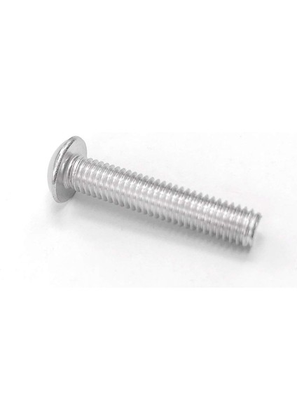 25 Adet M8-1.25X 25MM Düğme Başlı Soket Kapak Cıvataları Vidalar, 304 Paslanmaz Çelik 18-8 Tam Makine Dişli, Parlak Kaplama (Yurt Dışından)