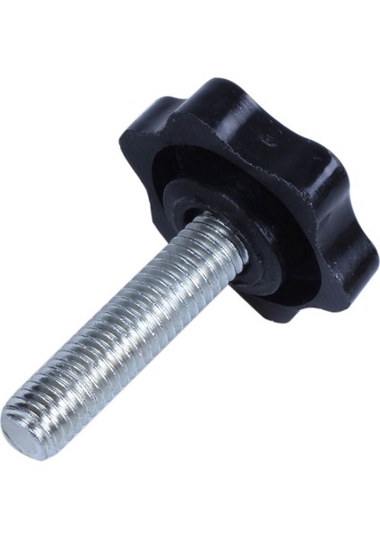 4 Adet M8 x 30MM Erkek Dişli 32MM Yıldız Başlı Sıkma Topuzu Siyah (Yurt Dışından)