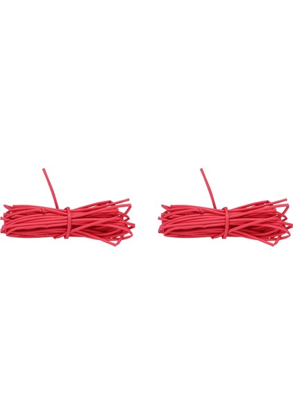 2x Tel Sarma 1mm Çap Kırmızı Isıyla Daralan Boru Shrink Boru 4 Metre (Yurt Dışından)