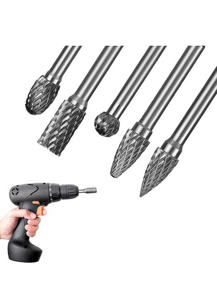 6-10MM 1/4 Inç Aşındırıcı Takım Freze Kesim Karbür Seti Oyma Aracı Kalıp Öğütücü-Şaft Seti (Yurt Dışından) modelleri