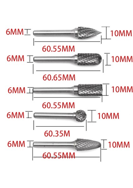 6-10MM 1/4 Inç Aşındırıcı Takım Freze Kesim Karbür Seti Oyma Aracı Kalıp Öğütücü-Şaft Seti (Yurt Dışından) fırsatları