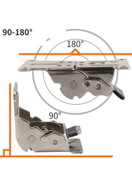 4 Adet 0-90-180 Derece Kendinden Kilitlemeli Katlanır Menteşe Masa Ayakları Gümüş Katlanır Sehpa Mobilya Donanım Dolap Menteşesi (Yurt Dışından)