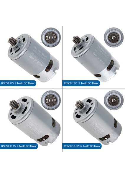 RS550 12V 19500 Rpm Dc Motor, Iki Hızlı 11 Dişli ve Elektrikli Matkap/tornavida Için Yüksek Torklu Dişli Kutusu (Yurt Dışından)