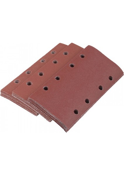 30 Adet Zımpara Pedleri, Zımpara Kağıdı Cırt Cırtlı Kum Kağıdı 95X185MM Delikli 8 Delikli Grit 80/120/180 Fit Sheet (Yurt Dışından)