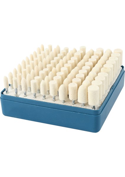 100 Parça Taşlama Yün Yün Keçe Parlatma Taşlama Taşlama Kafası 3mm Kolu Parlatma Aksesuarları (Yurt Dışından)