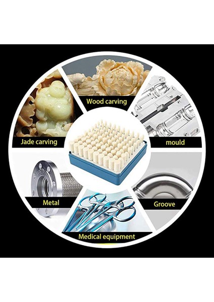 100 Parça Taşlama Yün Yün Keçe Parlatma Taşlama Taşlama Kafası 3mm Kolu Parlatma Aksesuarları (Yurt Dışından) modelleri