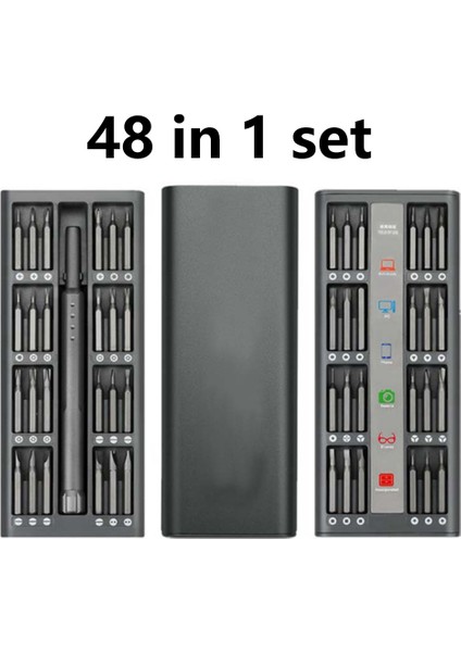 48 Parça Set Sökmeye Tornavida Çok Kombinasyonlu Bilgisayar Cep Telefonu Tamir Aracı Vida Hassas Tornavida Seti (Yurt Dışından)