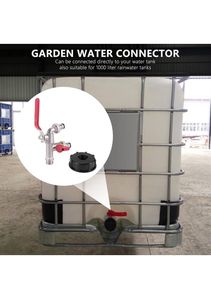 1000 Litre Ibc Adaptörü Bahçe Su Deposu Konektörü Yağmur Suyu Tankı Adaptörü Ev Bahçe Su Konnektörleri (Yurt Dışından)