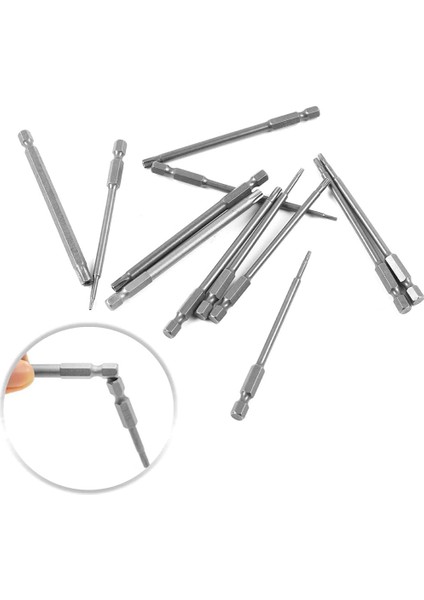 13 Adet 100MM Torx Uzun Tornavida Uçları Seti, Manyetik Torx Bit Seti T6-T40, 1/4 Inç Hex Shank Elektrikli Tornavida Araçları (Yurt Dışından)