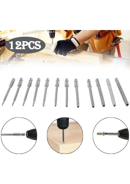 13 Adet 100MM Torx Uzun Tornavida Uçları Seti, Manyetik Torx Bit Seti T6-T40, 1/4 Inç Hex Shank Elektrikli Tornavida Araçları (Yurt Dışından)