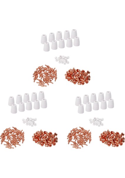 300 Adet Pt-31 Lg-40 Hava Plazma Kesici Kesme Nozulları Elektrot Ucu Torch Sarf Kitleri 40A Fit Lgk-40 Cut-40 BPS40 (Yurt Dışından) fiyatları