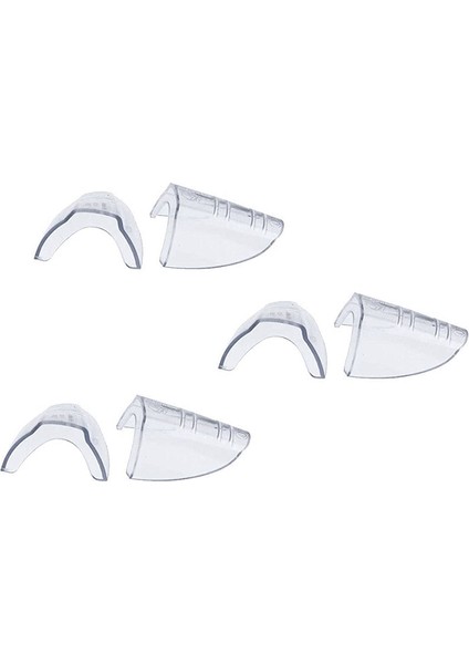 Güvenlik Gözlükleri Için Şeffaf Tarafta 3 Çift Güvenlik Gözlükleri Yan Kayma Küçük ve Orta Boy Gözlüklere Uyuyor (Yurt Dışından)