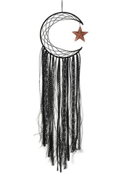 Yarım Ay Dreamcatcher El Yapımı Dream Catcher Net Tüyler Ev Duvar Asılı ve Bar ve Parti Dekorasyonu (Yurt Dışından)