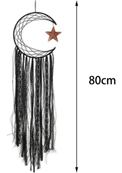 Yarım Ay Dreamcatcher El Yapımı Dream Catcher Net Tüyler Ev Duvar Asılı ve Bar ve Parti Dekorasyonu (Yurt Dışından)