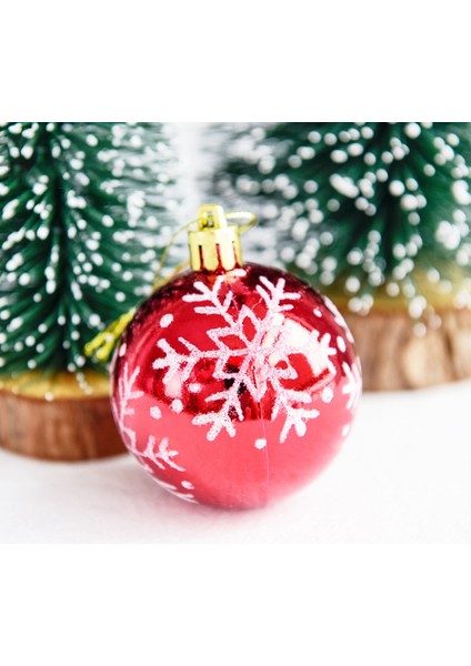 6 Adet 6 cm Noel Topları Yılbaşı Ağacı Süsleri Noel Hediyesi Noel Noel Süslemeleri Ev Için Açık Oyuncaklar-Altın (Yurt Dışından) fiyatları