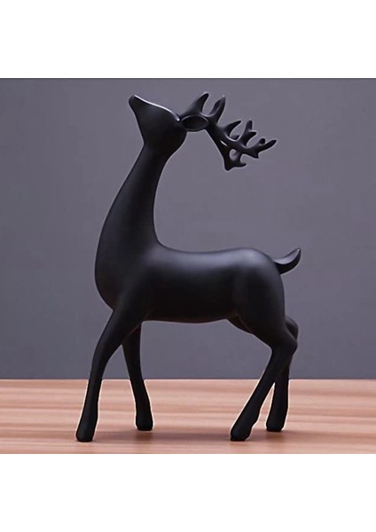 Ren Geyiği Figürleri 2 Set Reçine Geyik Heykelleri Elk Heykel Geyik Süsleri Oturma Odası Tv/şarap Dolabı Ev Dekor B (Yurt Dışından) indirimleri