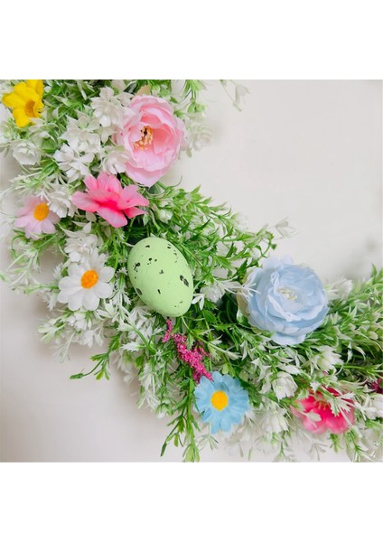 Ön Kapı Için Pastel Yumurtalı Paskalya Çelengi Bahar Çeşitli Dallar Çiçek Süslemeleri Renkli Kapalı Ev Dekor (Yurt Dışından)
