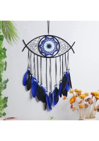 2x Nazar Dream Catchers Yatak Odası Için El Dokuma Makrome Dreamcatcher Duvar Asılı Ev Dekor Iyi Şanslar Nimet Hediye, 3 (Yurt Dışından) modelleri