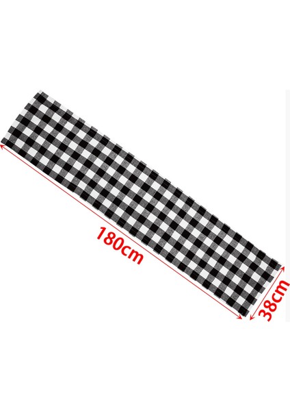 180X38CM Buffalo Ekose Çuval Bezi Noel Masa Koşucu Peçete Noel Masa Dekorasyon Oduncu Temalı Doğum Günü Partisi Dekoru (Yurt Dışından) indirimleri